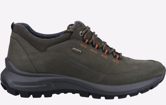 Cotswold Dumbleton Leren Heren Khaki Veterschoenen - Image 1