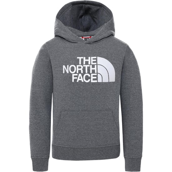 The North Face Unisex Kids Drew Peak Borduur Hoodie Grijs - Image 1