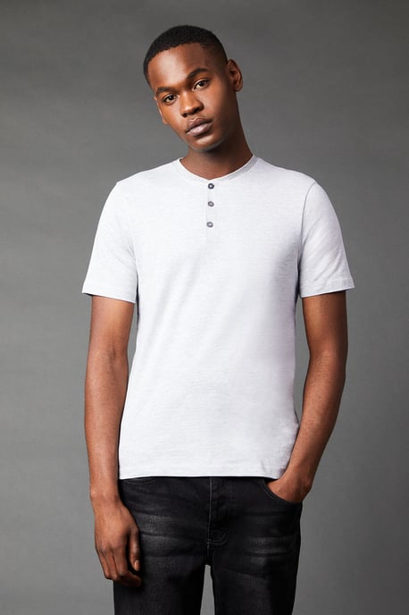 Grandad Neck T-shirt - Image 1