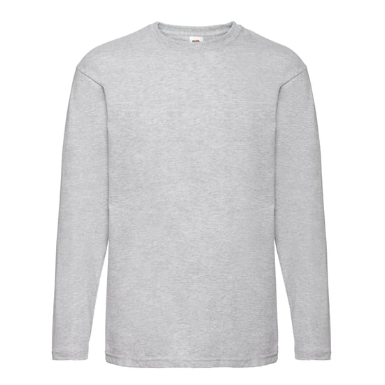 Fruit of the Loom Heren Valueweight Heather T-shirt met lange mouwen (Heide Grijs) - Image 1