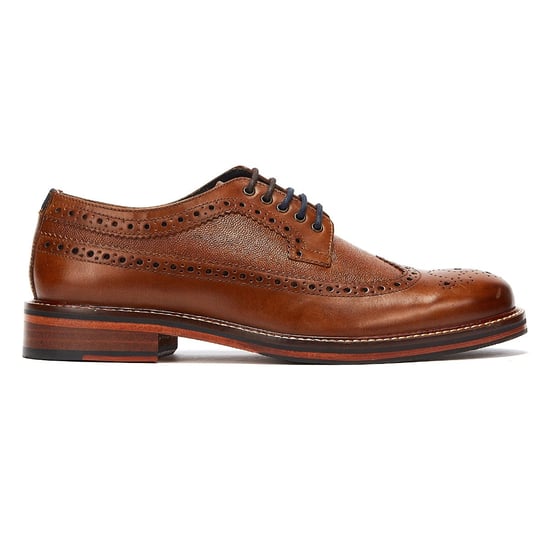 Ben Sherman Archie Brogue Leer Heren Tan Veterschoenen - Image 5