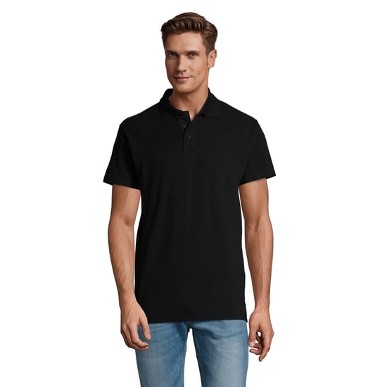 SOLS Heren Lente II Poloshirt (Zwart) - Image 1
