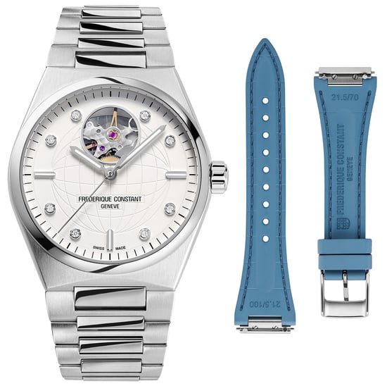 Frédérique Constant Highlife Heart Beat Dames Horloge Zilverkleurig FC-310SD2NH6B - Image 1
