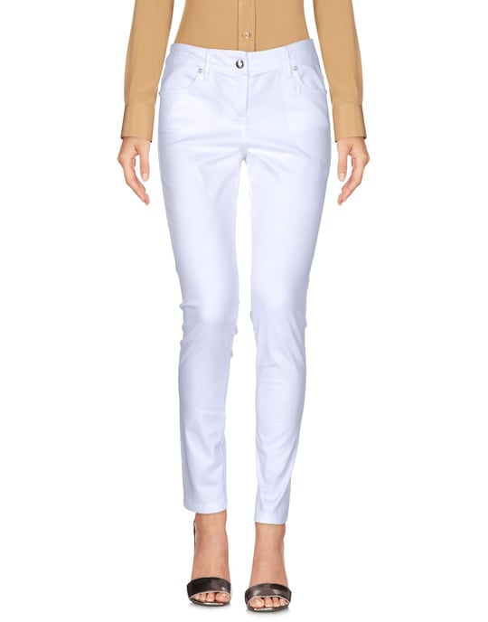 La Kore White Cotton Trousers