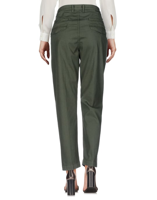 True Nyc� Military Green Cotton Trousers