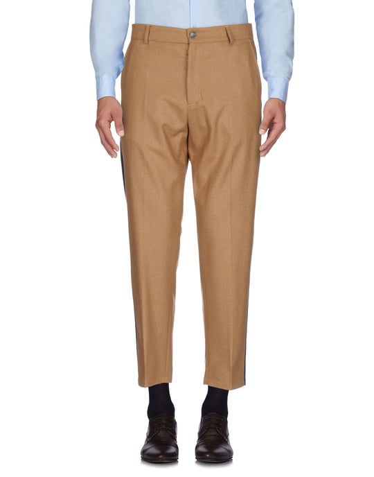 TROUSERS Low Brand Camel Man Wool