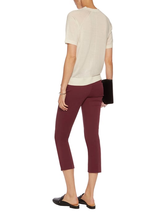 Joseph Maroon Cotton Chino Trousers