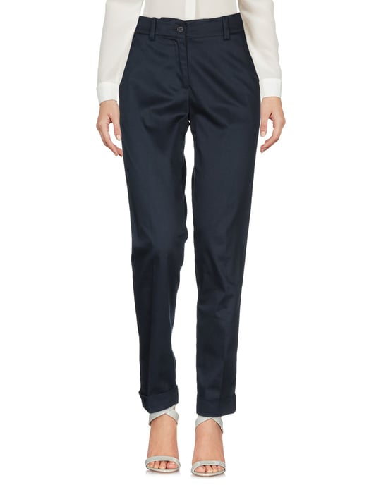 Trousers Women's P.A.R.O.S.H. Dark Blue Cotton