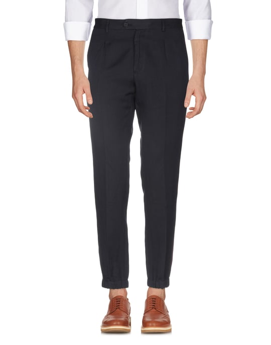 Roberto Cavalli Dark Blue Cotton Trousers
