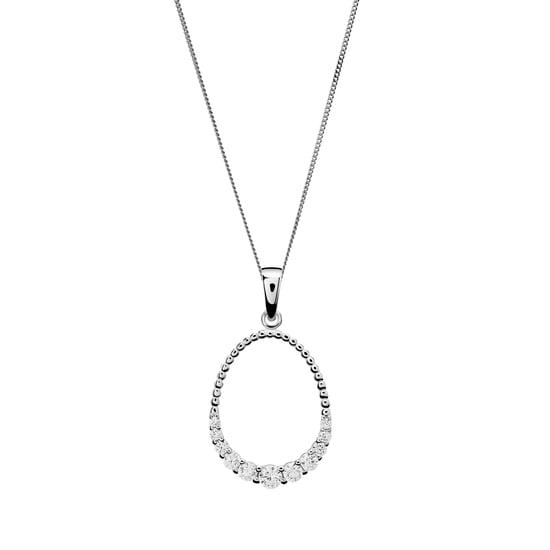 Orphelia 'Aria' Dames 925 Sterling Zilveren Set: Ketting-Hanger + Oorbellen - Zilver SET-7494 - Image 2