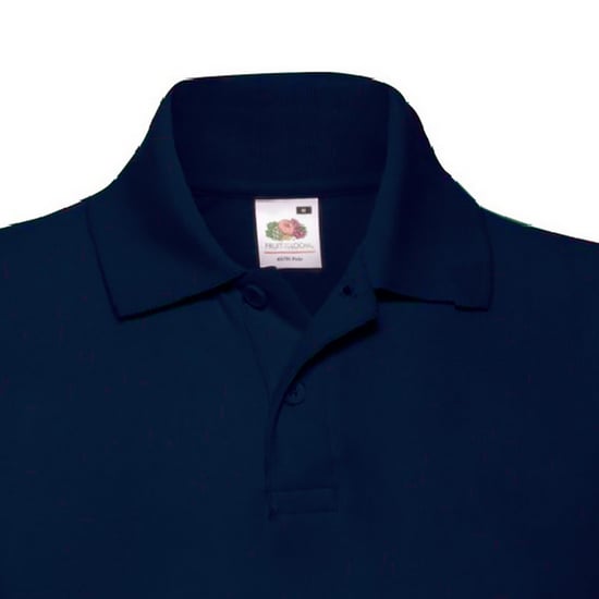 Fruit of the Loom Kinder/Kids Piqué Poloshirt met Korte Mouwen (Donker Marine) - Image 3