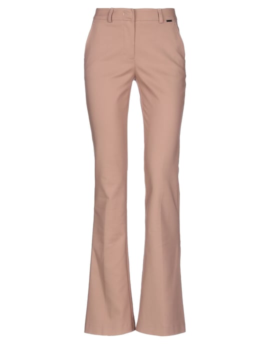 Nenette Pale Pink Cotton Straight Leg Trousers