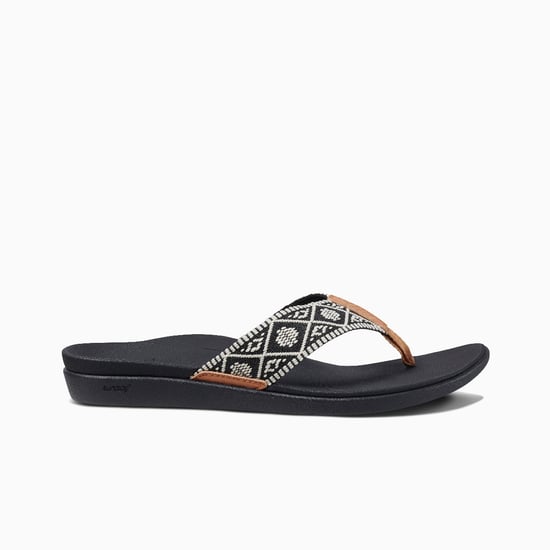 Spring Woven Black/White Sandal