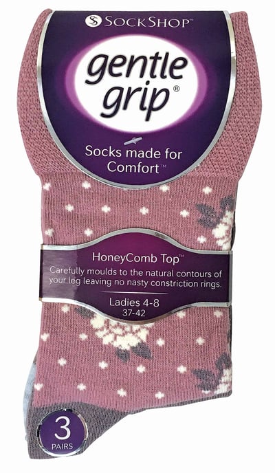 6 paar sokken zonder elastiek damessokken met zachte grip - GG01 - Image 2