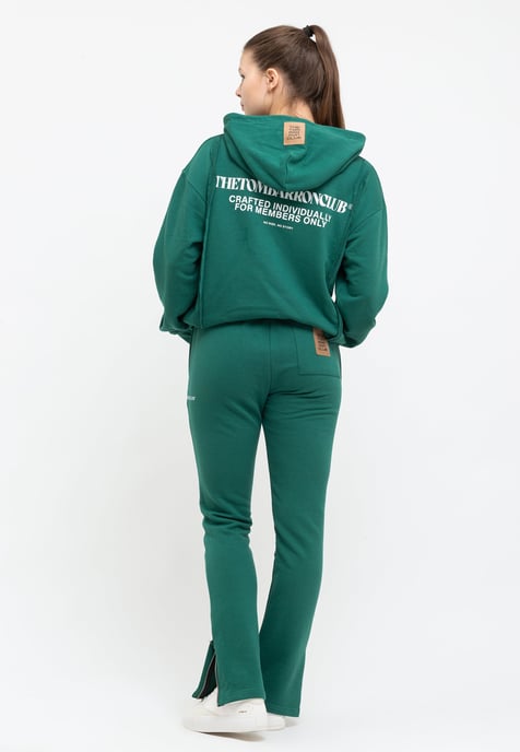 Tom Barron Ladies Quarter Zip Logo Stylish Tracksuit Oversize