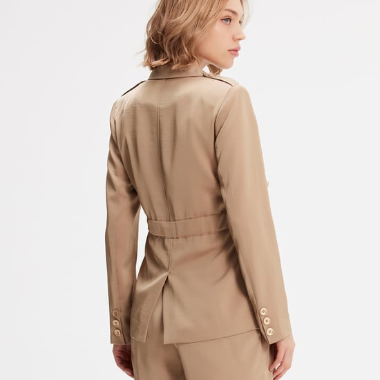Safari blazer met gather taille - Image 5