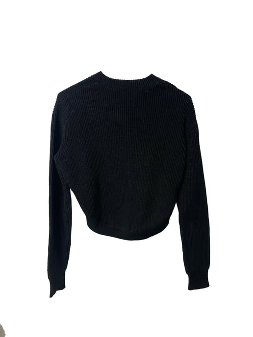 Givenchy Cropped Trui in Zwarte Katoen - Image 5