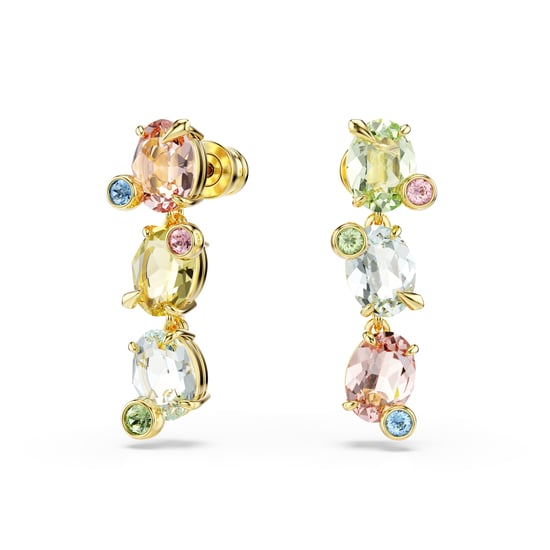 Swarovski 'Gema' Dames Goudkleurige Metaal Dangle Oorbellen - Goud 5714815 - Image 1