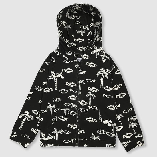 Fish Print Hoodie