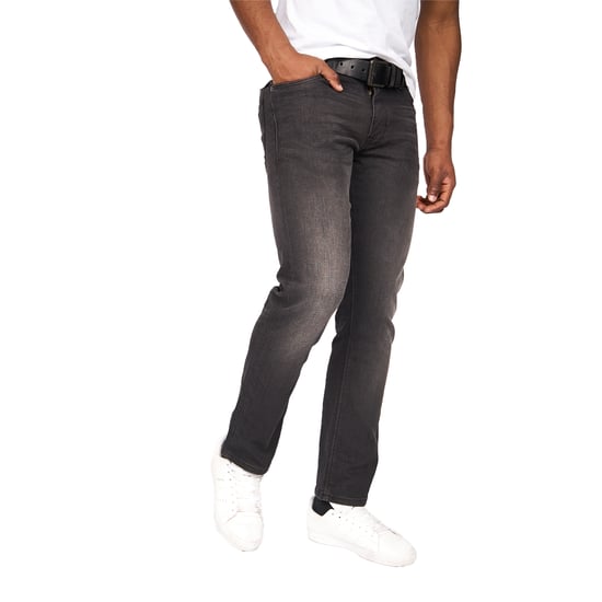 Crosshatch Heren Cadman Rechte Jeans (Zwart wassen) - Image 3