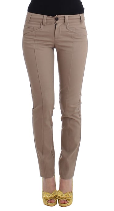 Cavalli Dames Beige slanke jurk broek - Image 1
