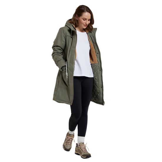 Mountain Warehouse Dames/Dames Acorn Waterdichte Borg Gevoerde Parka (Kaki Groen) - Image 5