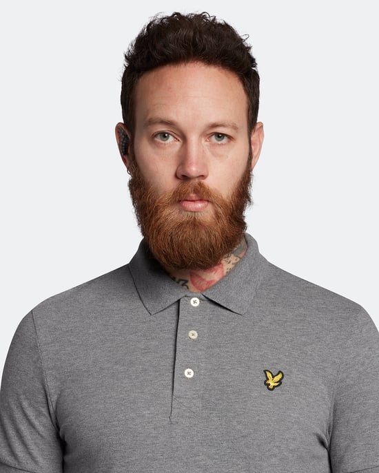 Lyle & Scott Gewoon poloshirt in Grijs - Image 4