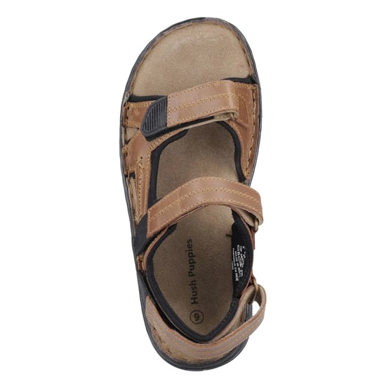Hush Puppies Heren Alistair Leren Sandalen (Tan) - Image 5
