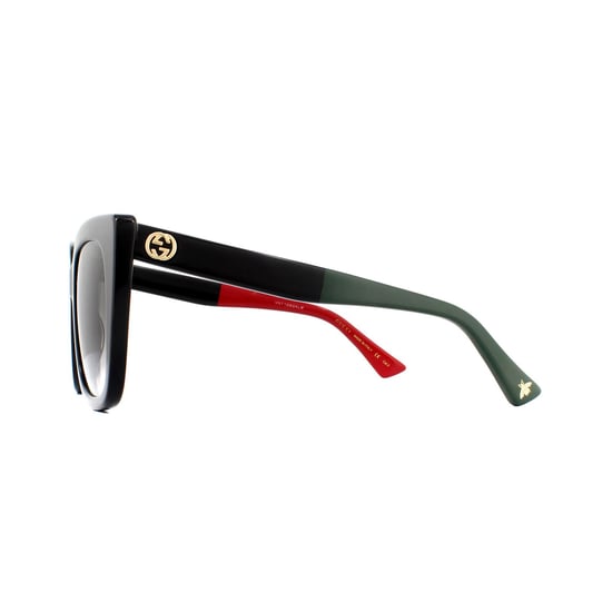 Gucci zonnebril GG0163SN 003 Zwart met rode en groene bruine gradiënt - Image 3