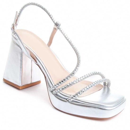 Montevita Heel Sandal Festsand5 in Zilver - Image 3