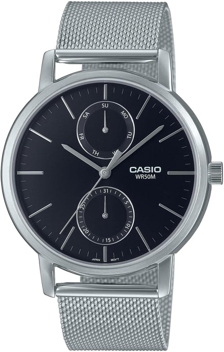 Casio Casio Collectie Heren Zilveren Horloge MTP-B310M-1AVEF - Image 1