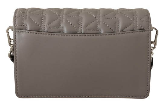Karl Lagerfeld Women's Light Grey Leather Crossbody Bag