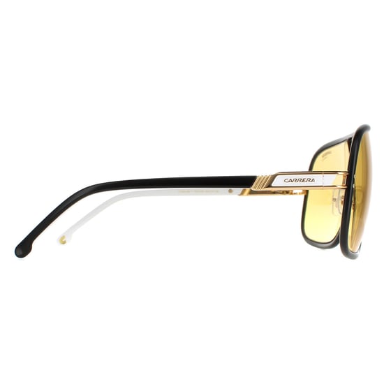 Carrera Aviator Unisex Matte Black Yellow Yellow  Flaglab 11