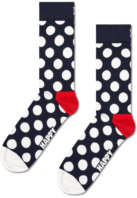 Happy Socks Unisex 2-pack klassieke Big Dot Crew-sokken - Image 3
