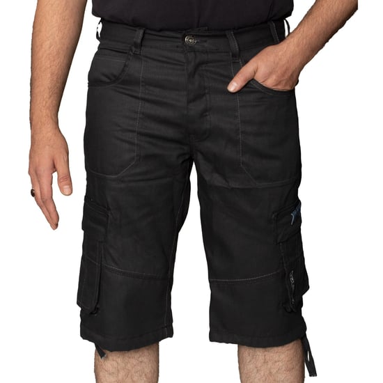 Enzo Heren Cargo Combat Denim Short - Image 1