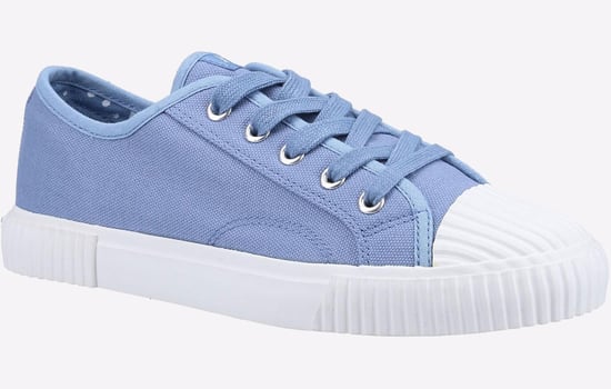 Hush Puppies Brooke Stoffen Damessneakers In Het Blauw - Image 2
