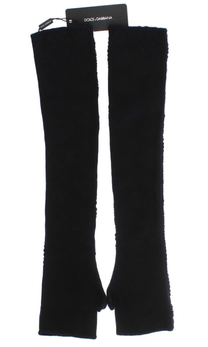 Sequined Cashmere Gloves