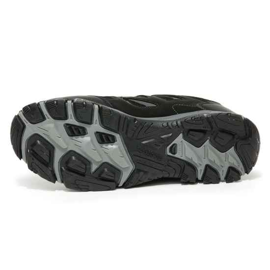 Regatta Childrens/Kids Holcombe Low Junior Hiking Boots (Black/Granite)