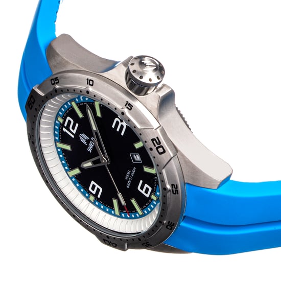 Shield Vessel Strap Watch w/Date