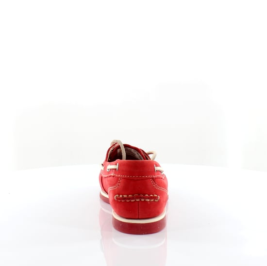 Timberland Classis Boot 2 Oog Rood Leer Veterschoenen Dames 8866R - Image 2