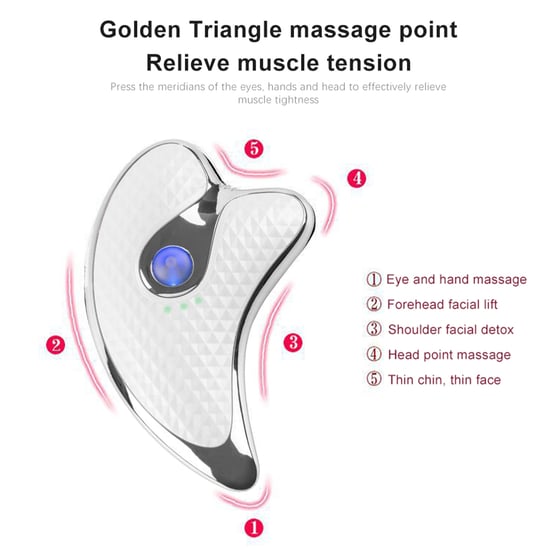 Sonische vibratie GuaSha microstroom massageapparaat - Image 5