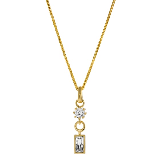 Orphelia 'Madelyn' Dames 925 Sterling Zilveren Hanger met Ketting - Goud ZH-7583/G - Image 1