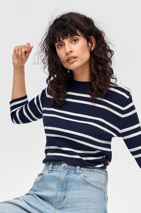 Striped Ribbed Sweater