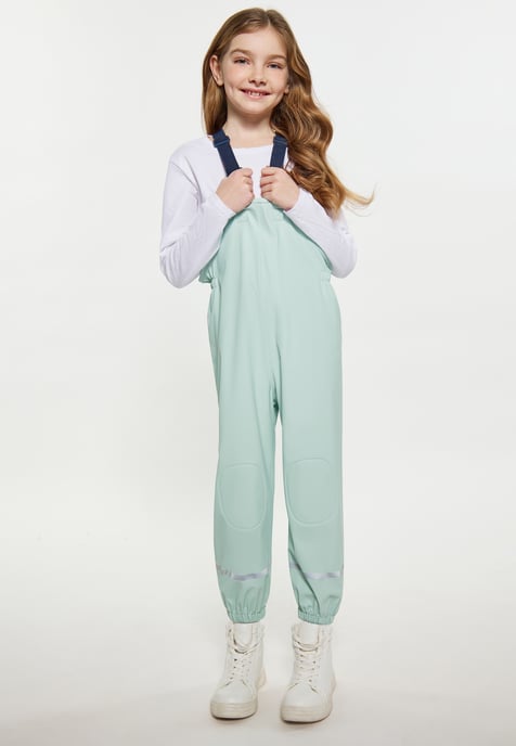 Schmuddelwedda Regenbroek gemaakt van gerecycled materiaal meisjes (kinderen) pastel mint - Image 2