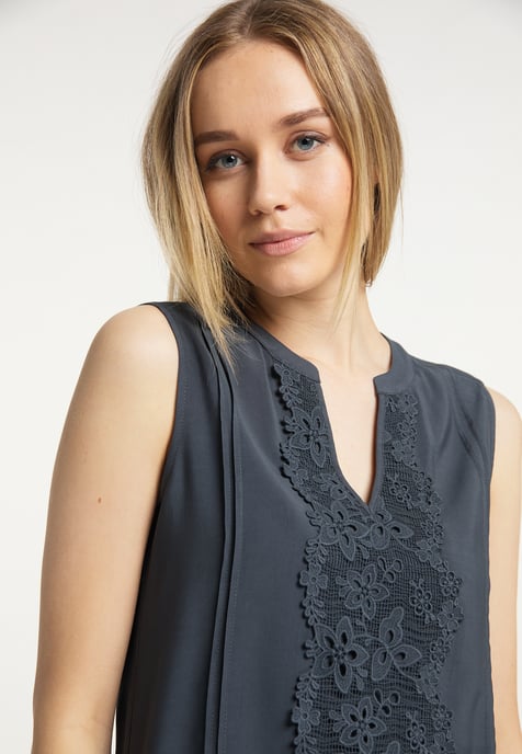 Dreimaster Top Dames Grijs-blauw - Image 5