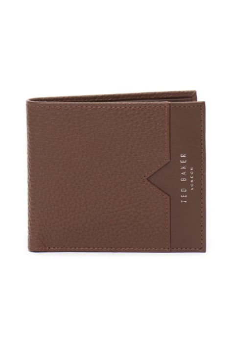 Ted Baker Looeze Pebble Leather Bifold Wallet, Tan