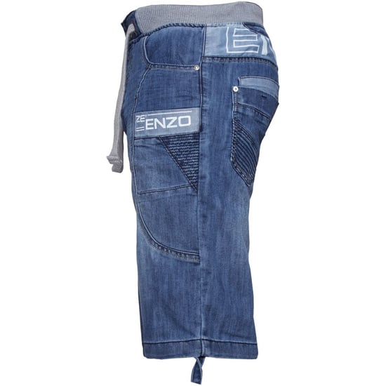 Heren Elastische Denim Shorts| Enzo Designer Menswear - Image 2