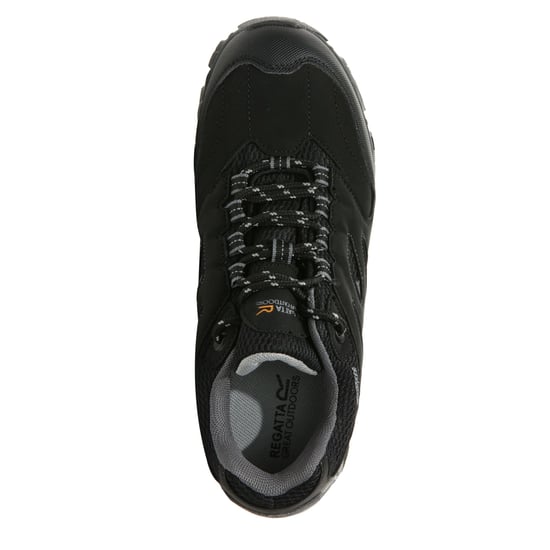 Regatta Childrens/Kids Holcombe Low Junior Hiking Boots (Black/Granite)