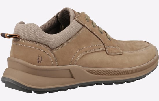 Hush Puppies Adam Nubuck Heren Schoenen Met Veters In Taupe - Image 3