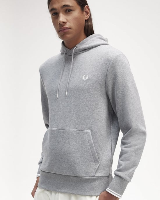 Fred Perry Heren Met Bies Capuchon Sweatshirt - Image 4